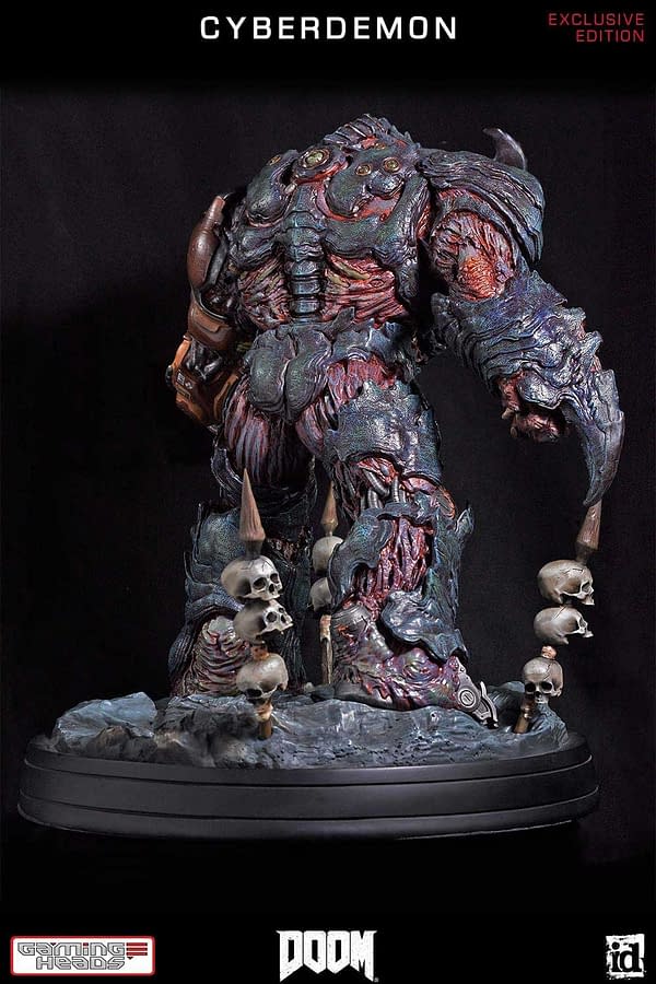 DOOM's Cyberdemon Gets Three Statues From Gamer Heads in 2019