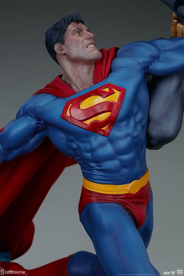 Superman Vs Batman Diorama Statue Sideshow 8