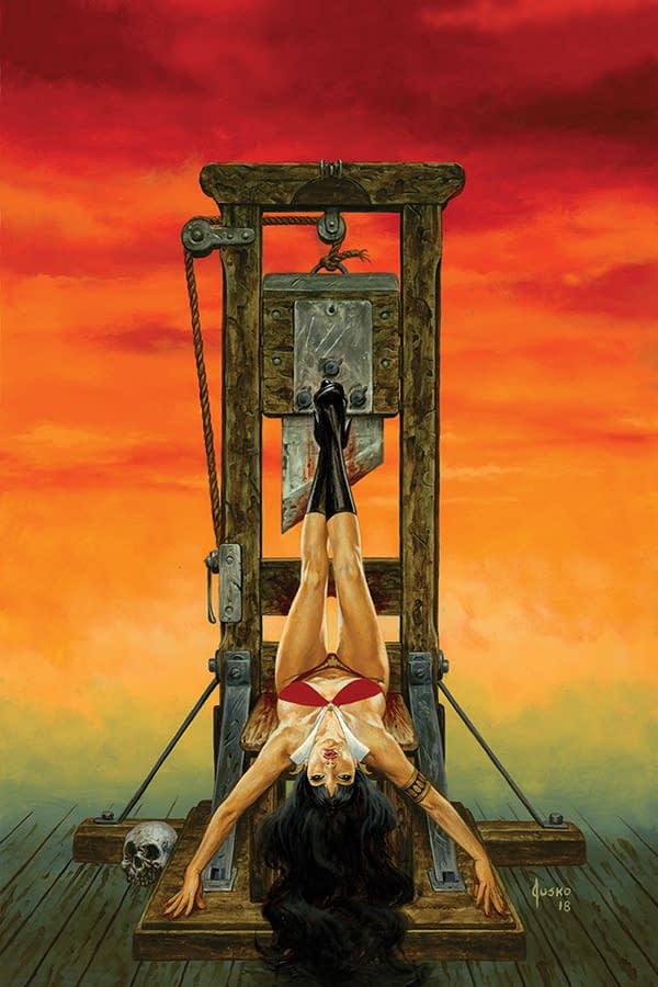How Joe Jusko Painted the Cover for Vampirella #1&#8230;