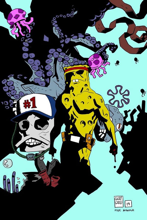 What If Hellboy's Mike Mignola Drew Spongebob Squarepants?