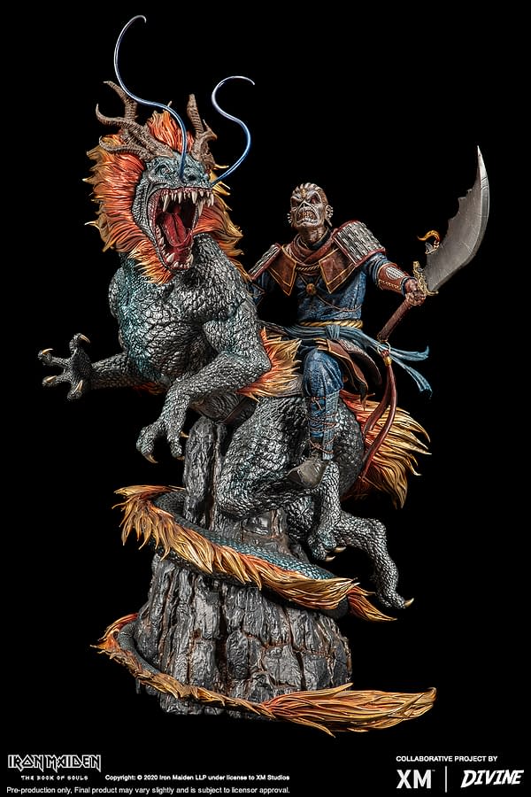 Eddie X The Chinese Dragon: 2016 The Book Of Souls World Tour Premium Collectibles statue