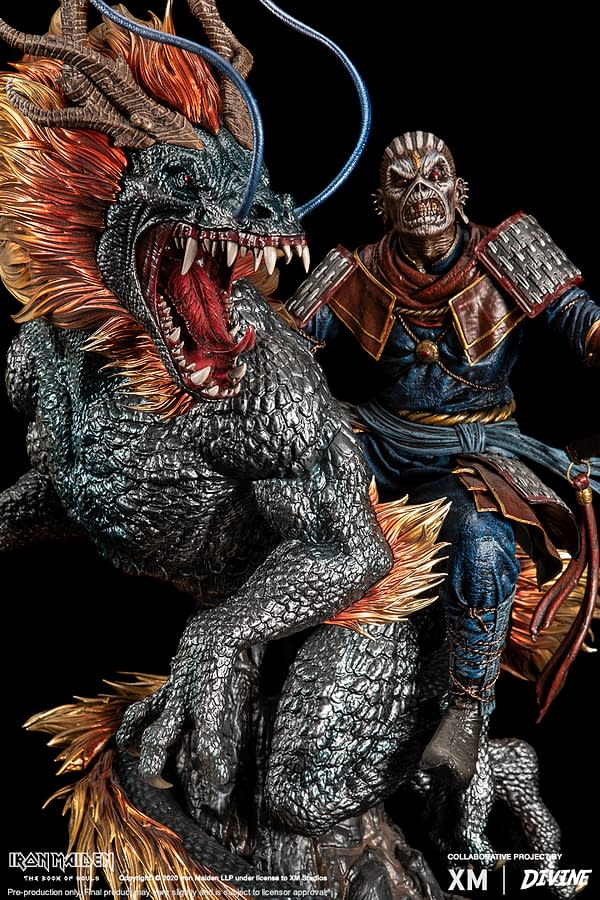 Eddie X The Chinese Dragon: 2016 The Book Of Souls World Tour Premium Collectibles statue