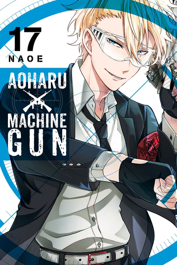 The official cover for Aoharu X Machinegun, Vol. 17 published by Yen Press.
