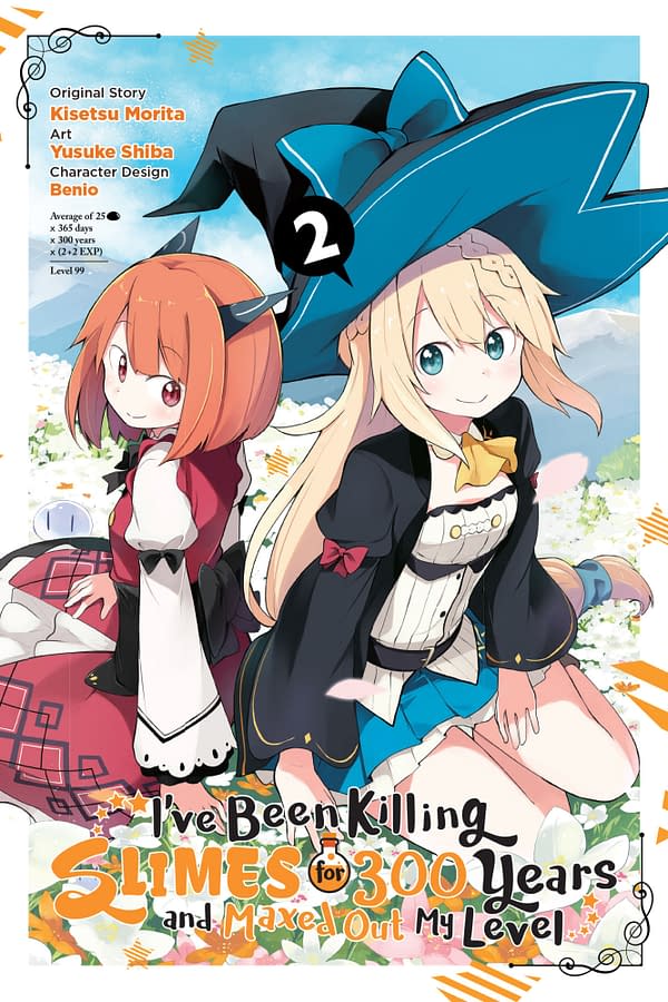 The official cover for I've Been Killing Slimes for 300 Years and Maxed Out My Level, Vol. 2 published by Yen Press.