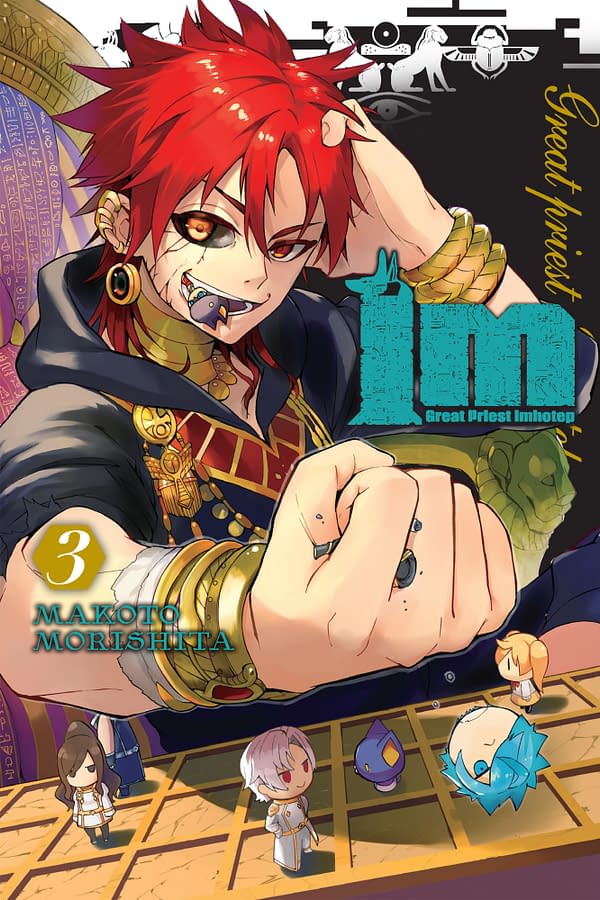 The official cover for Im: Great Priest Imhotep, Vol. 3 published by Yen Press.