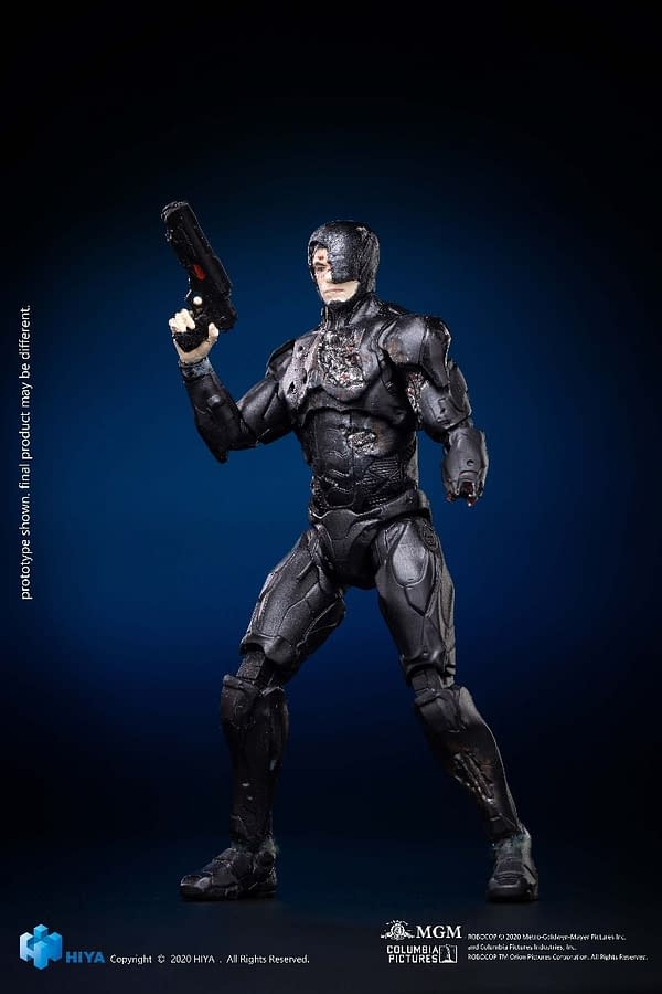 Battle Damaged 2014 RoboCop from Hiya Toys