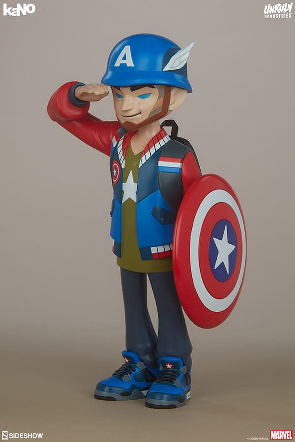 Marvel Designer Collectible Figures from Unruly Industries Captain America