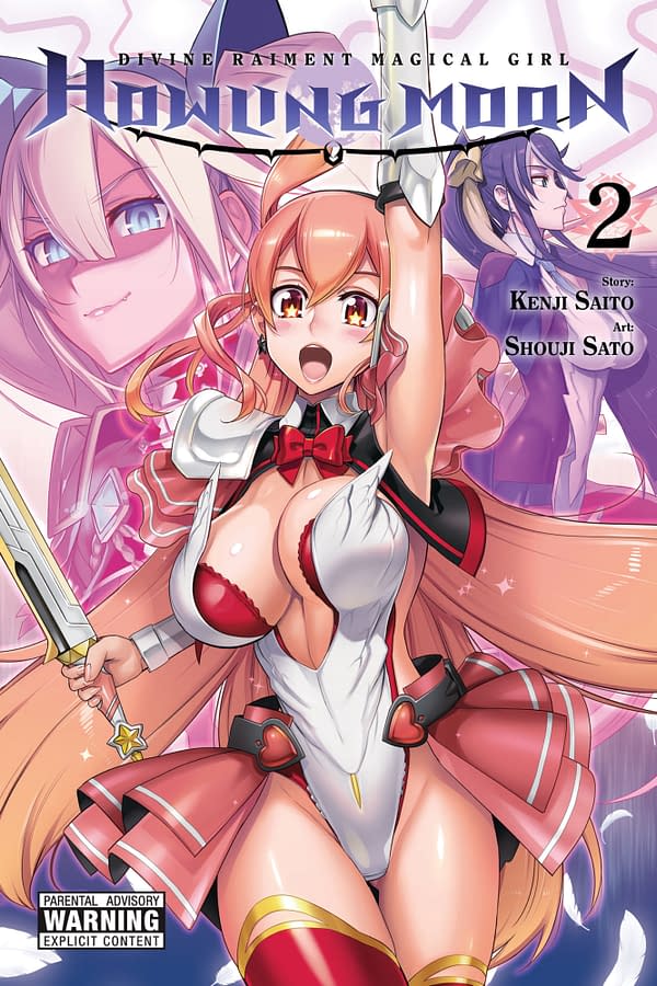 The cover of Divine Raiment Magical Girl Howling Moon, Vol. 2 by Yen Press. 