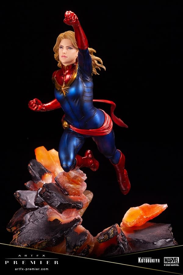 Captain Marvel Gets New Woman of Marvel Statue from Kotobukiya