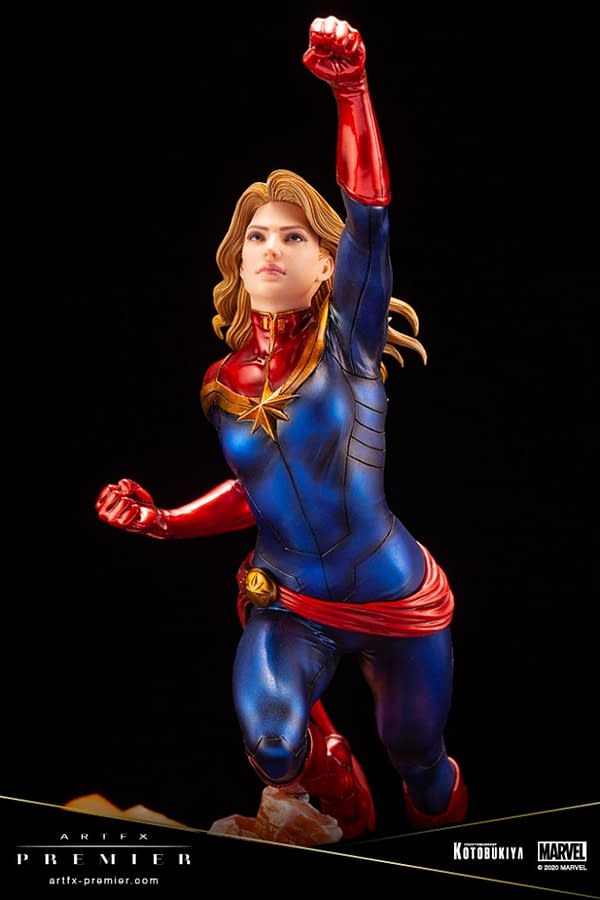 Captain Marvel Gets New Woman of Marvel Statue from Kotobukiya