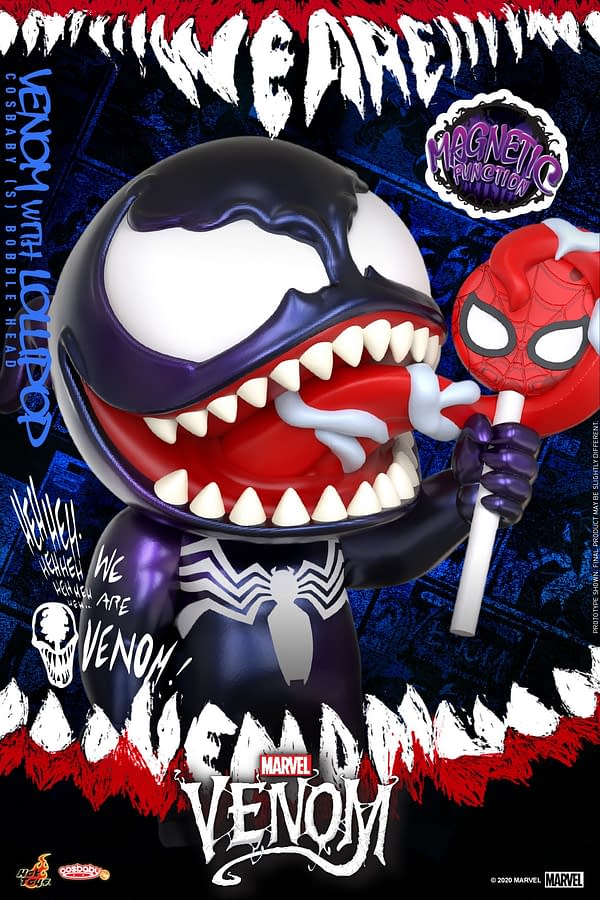 Venom Snacks on Some Candy in the Newest Hot Toys Cosbaby Figure