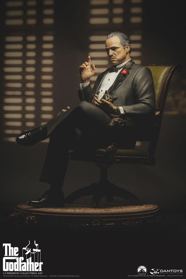 The Godfather is Back With Vito Andolini Corleone Statue from DAMTOYS