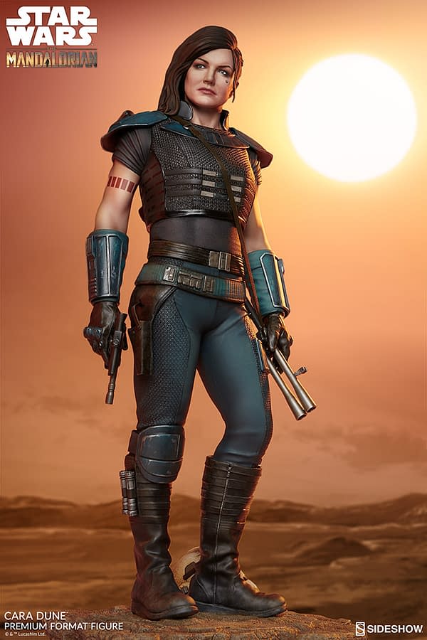 The Mandalorian Cara Dune Gets New Statue from Sideshow Collectibles