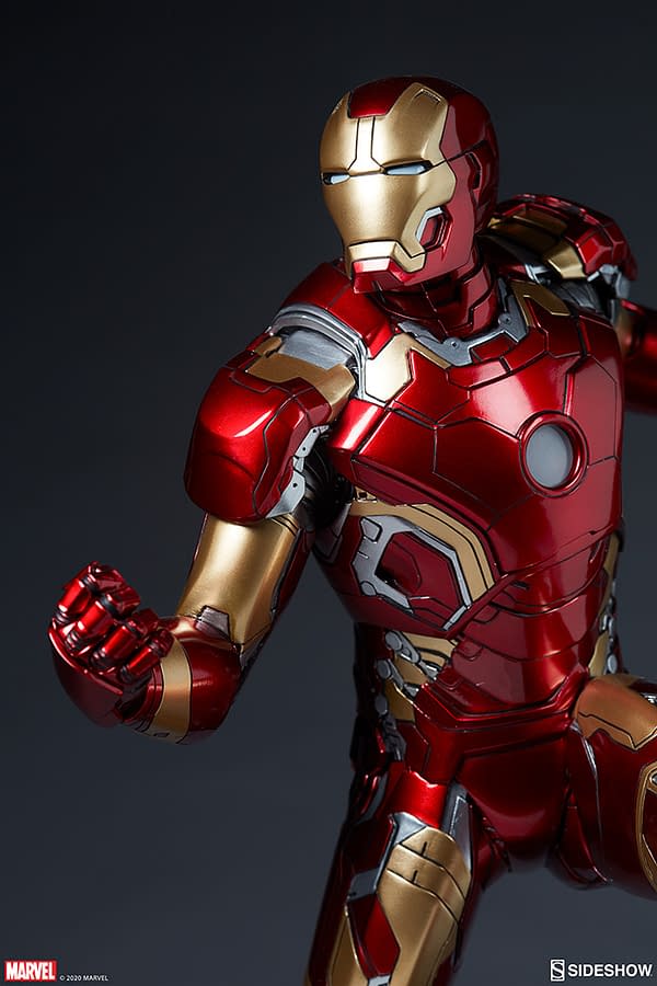 Iron Man Mark XLIII Armor Statue Arrives at Sideshow