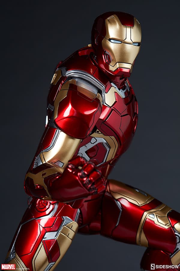 Iron Man Mark XLIII Armor Statue Arrives at Sideshow