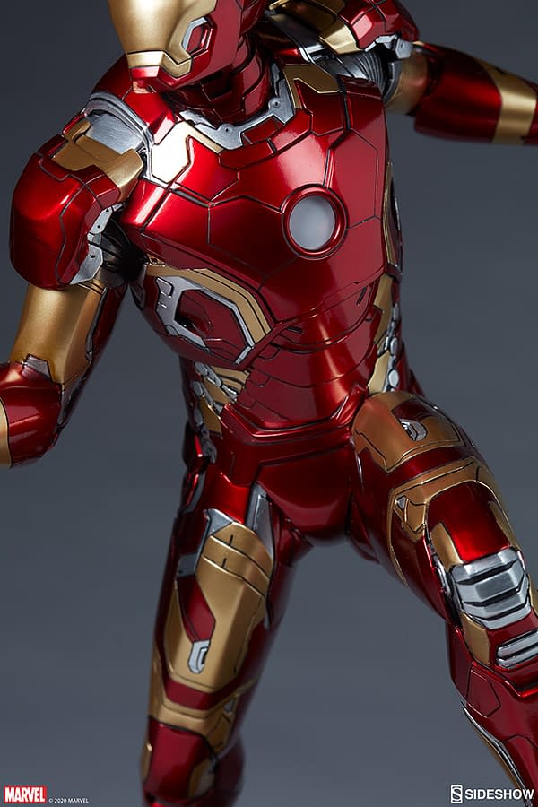 Iron Man Mark XLIII Armor Statue Arrives at Sideshow