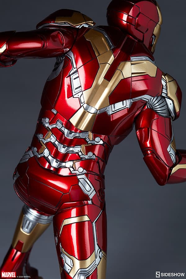 Iron Man Mark XLIII Armor Statue Arrives at Sideshow