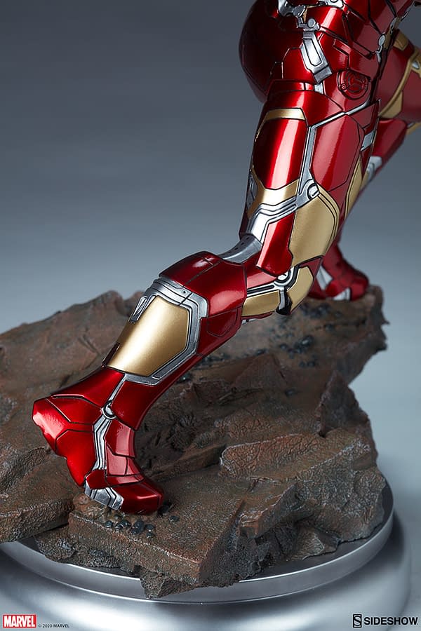 Iron Man Mark XLIII Armor Statue Arrives at Sideshow