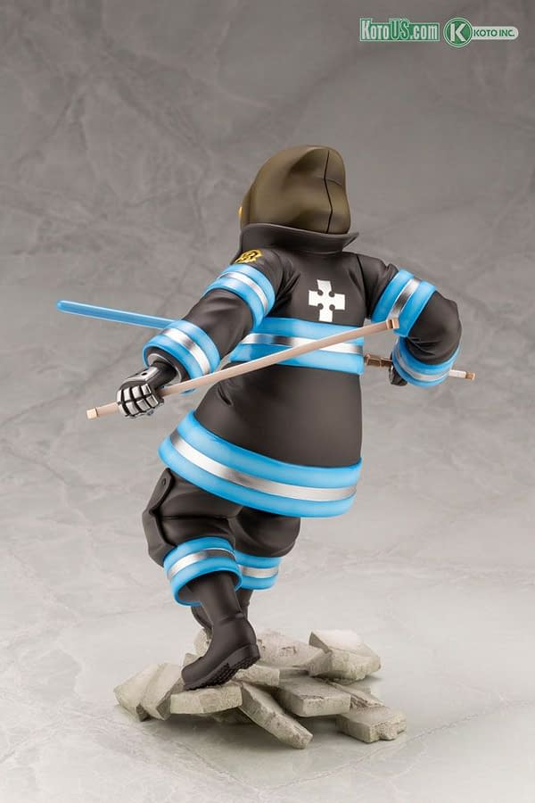 Fire Force Arthur Boyle Brings the Heat and Excalibur To Kotobukiya