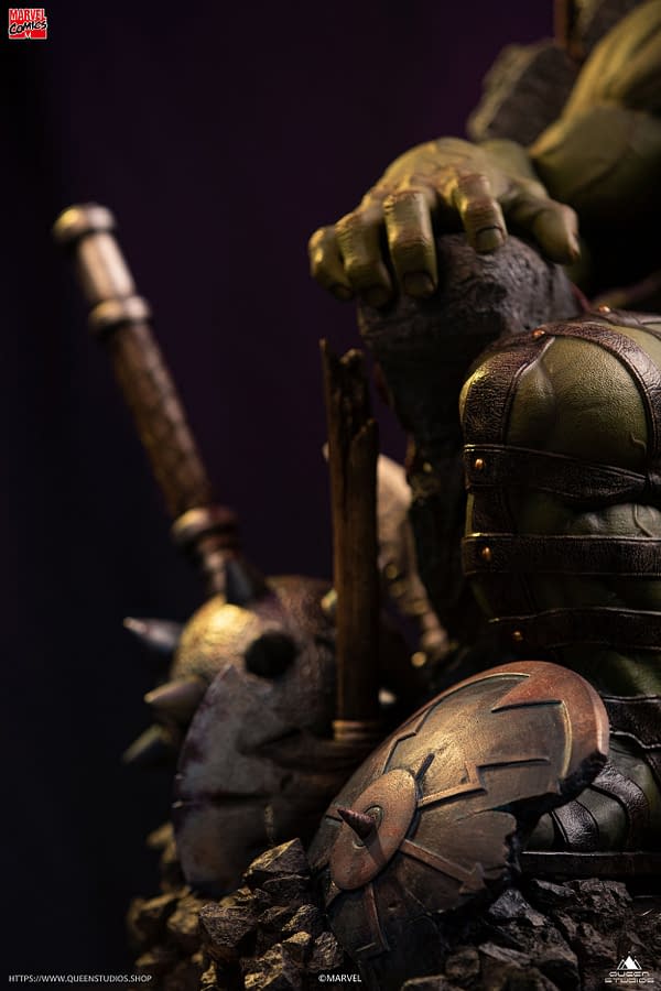 Green Scar Hulk Prepares For War With New Queen Studios Statue