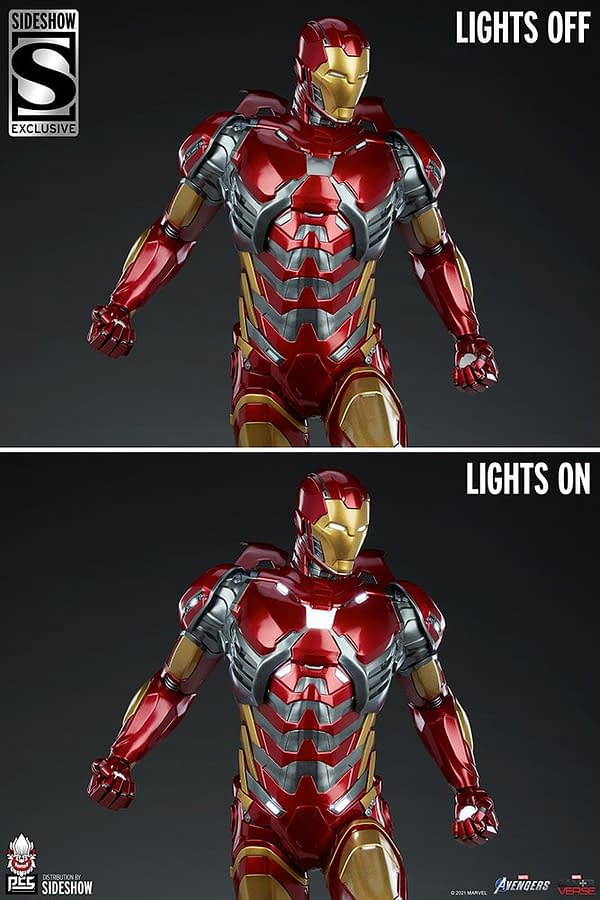 Marvel's Avengers Iron Man Gets New Light Up PSC Statue