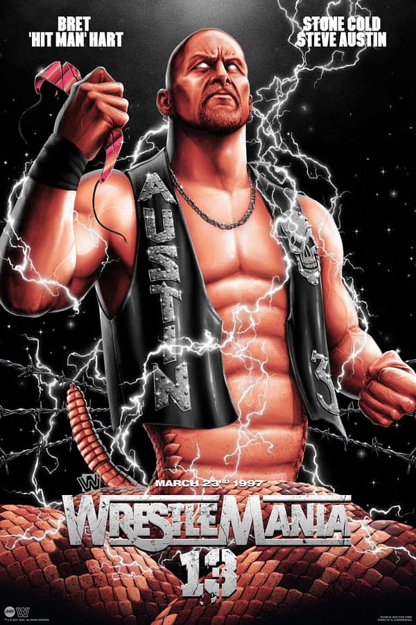 Mondo Dropping Wrestlemania 13 Print for Stone Cold Day Tomorrow