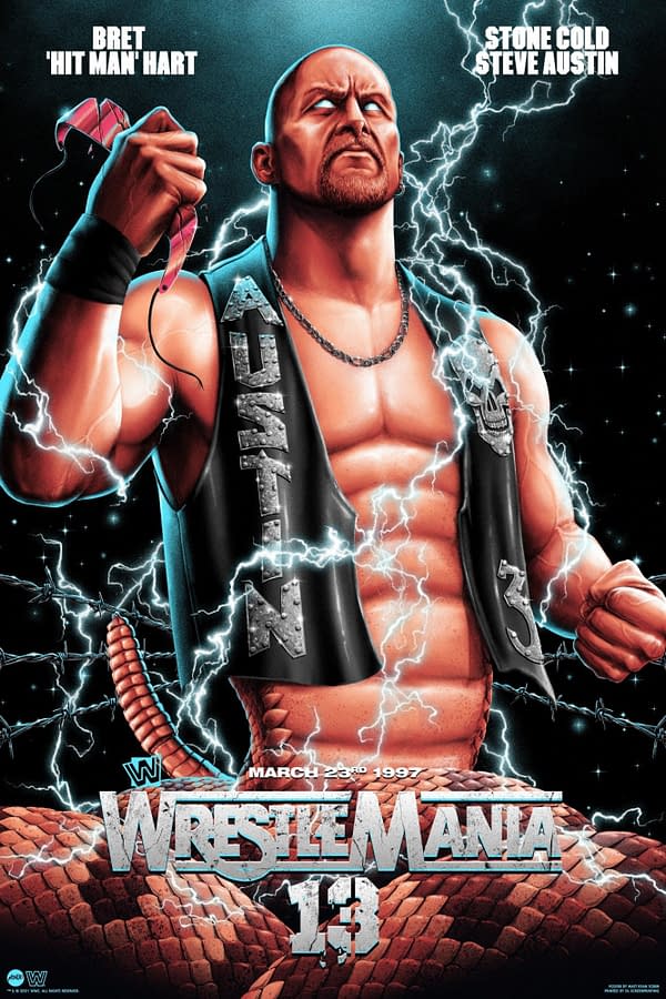 Mondo Dropping Wrestlemania 13 Print for Stone Cold Day Tomorrow