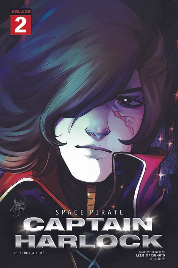 Space Pirate Captain Harlock: Ablaze Reveals Variant Covers for Comic