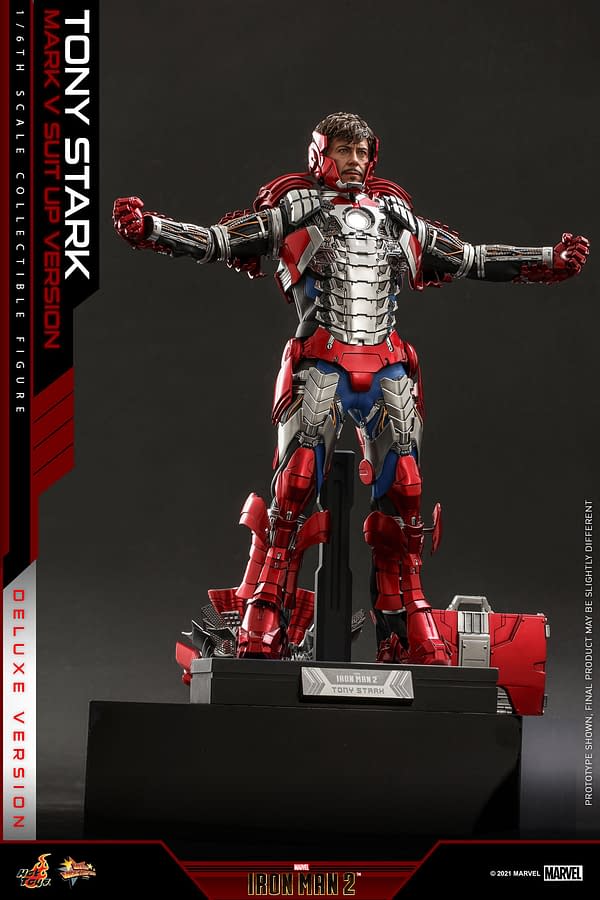Tony Stark Suits Up With New Iron Man 2 Mark V Hot Toys Figure