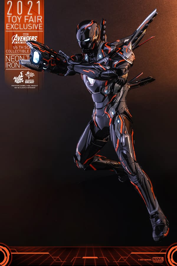 Iron Man Enters The Grid With Hot Toys New Neon Tech Figure