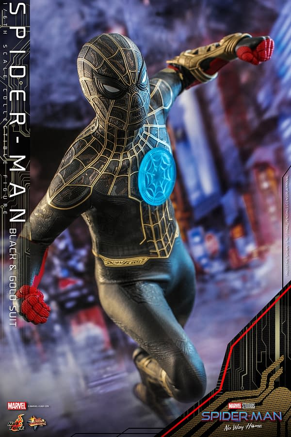 Spider-Man: No Way Home Black & Gold Suit Comes to Hot Toys