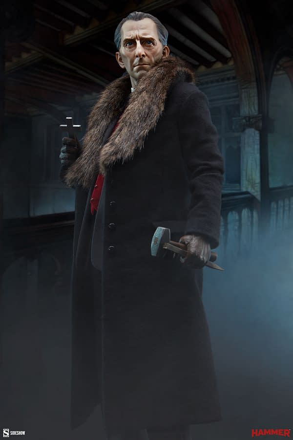 Peter Cushing's Van Helsing Hunts Dracula With Sideshow Collectibles