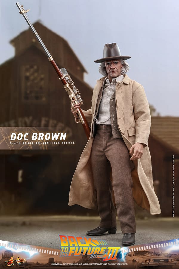Great Scott! Back to the Future Part III Doc Brown Arrives at Hot Toys