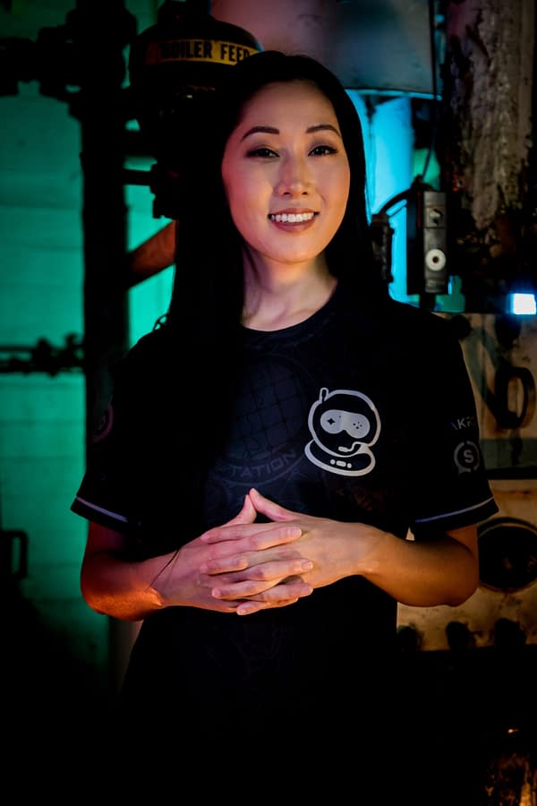 Takahashi sporting the team's jersey as she comes in as the new co-owner, courtesy of Spacestation Gaming.