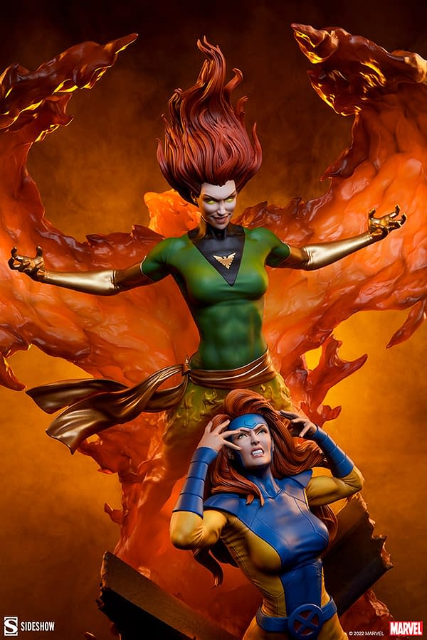 X-Men Phoenix and Jean Grey Maquette Debuts from Sideshow