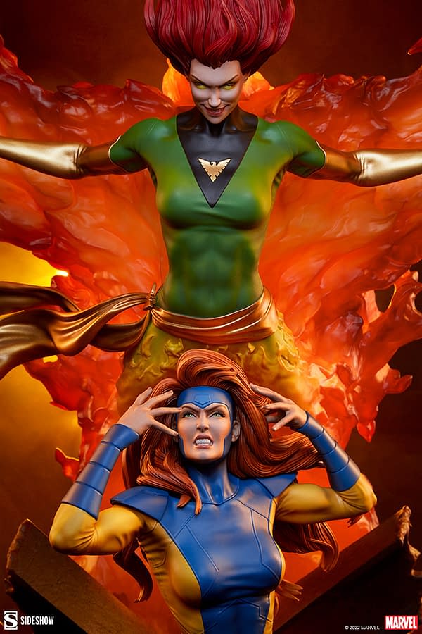 X-Men Phoenix and Jean Grey Maquette Debuts from Sideshow