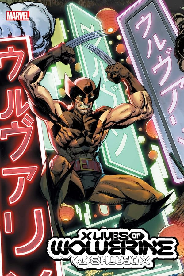 Cover image for X LIVES OF WOLVERINE 3 BAGLEY TRADING CARD VARIANT