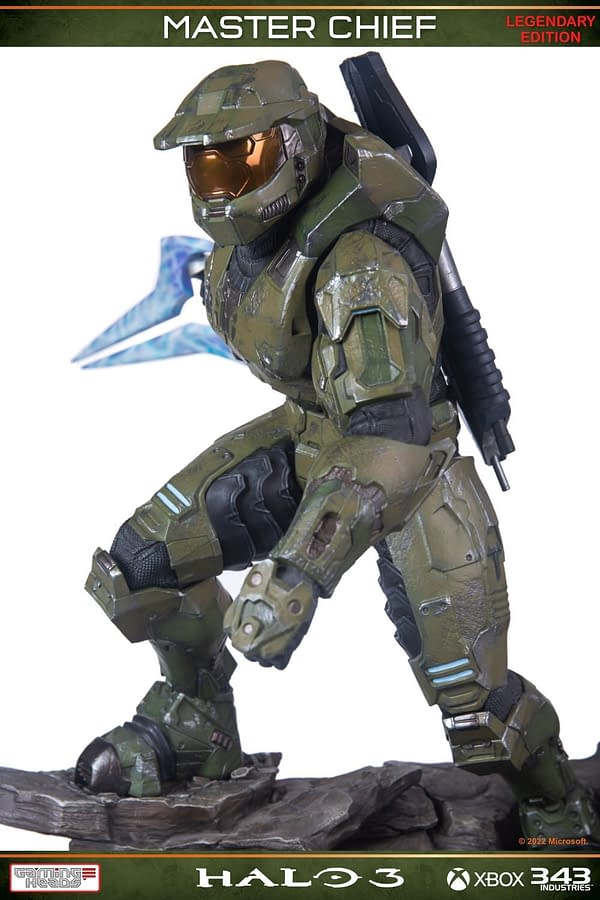 Halo 3 Master Chief Legendary Edition Gaming Head Statue Debuts