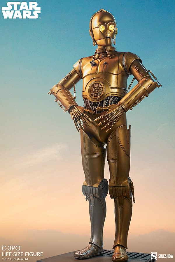 Sideshow Collectibles Reveals $8,500 Life-Size C-3PO Star Wars Statue 