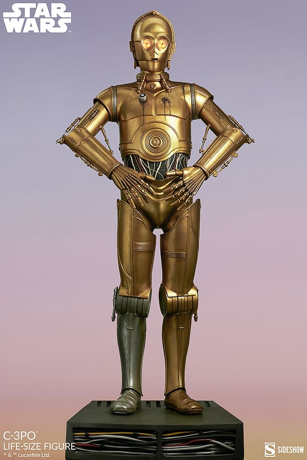 Sideshow Collectibles Reveals $8,500 Life-Size C-3PO Star Wars Statue 