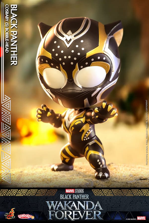 Hot Toys Reveals Wakanda Forever Ironheart and Black Panther Cosbaby's