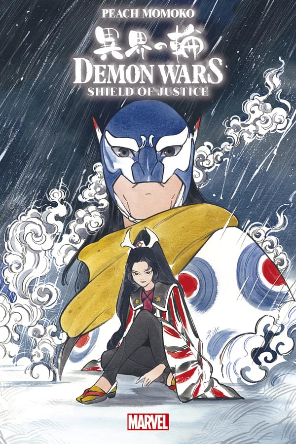Cover image for DEMON WARS: SHIELD OF JUSTICE #1 PEACH MOMOKO COVER