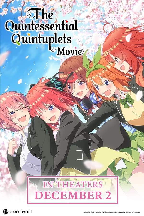 The Quintessential Quintuplets Movie Debuts Theatrically December 1st