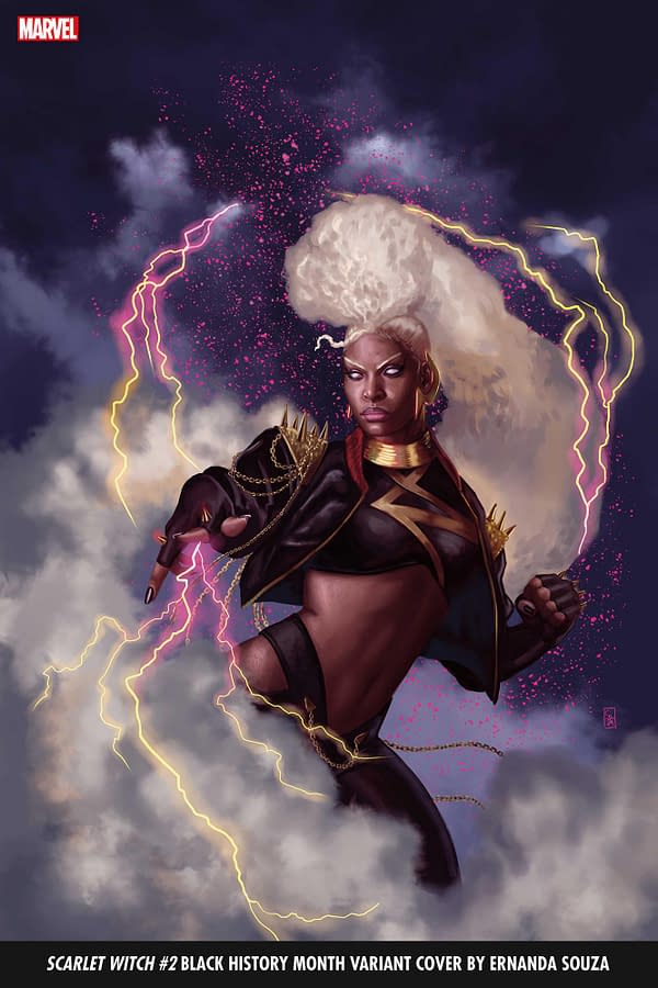 Cover image for SCARLET WITCH 2 SOUZA STORM BLACK HISTORY MONTH VARIANT
