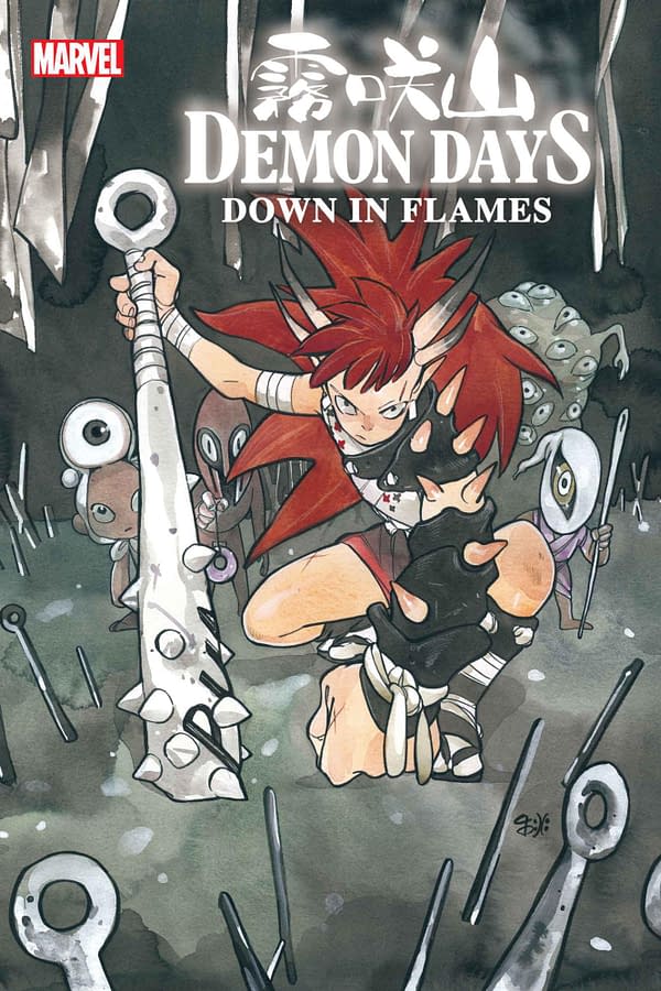 Cover image for DEMON WARS: DOWN IN FLAMES 1 MOMOKO VARIANT