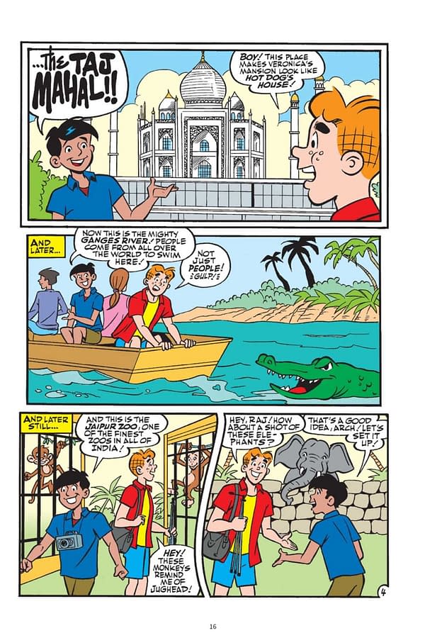 Interior preview page from Archies in India GN