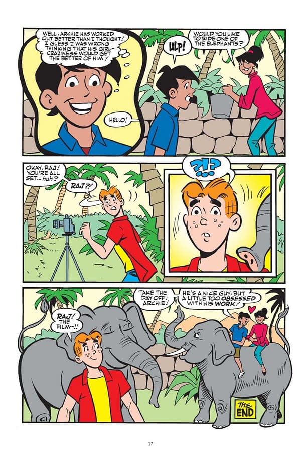 Interior preview page from Archies in India GN