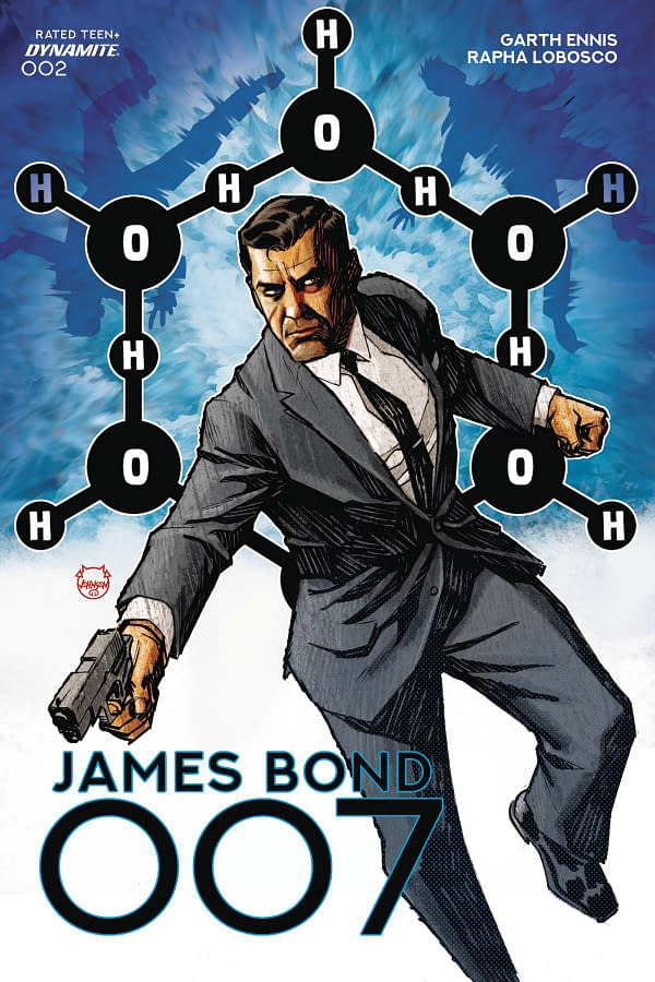 Cover image for DEC230300 James Bond: 007 #2, by (W) Garth Ennis (A) Rapha Lobosco (CA) Dave Johnson, in stores Wednesday, February 21, 2024 from DYNAMITE