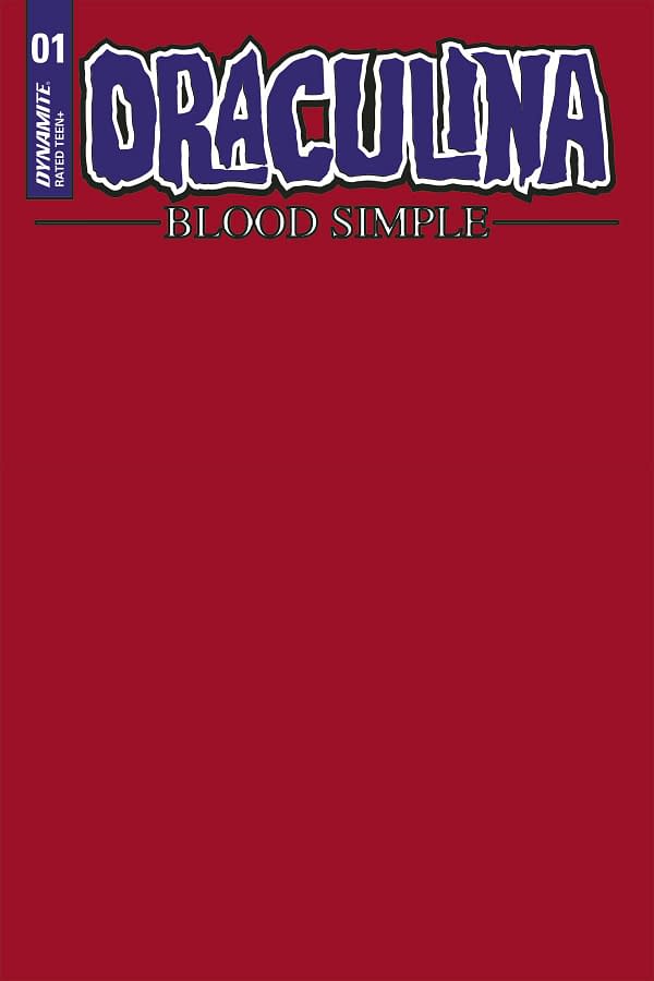 Cover image for DRACULINA BLOOD SIMPLE #1 CVR F BLOOD RED BLANK AUTHENTIX