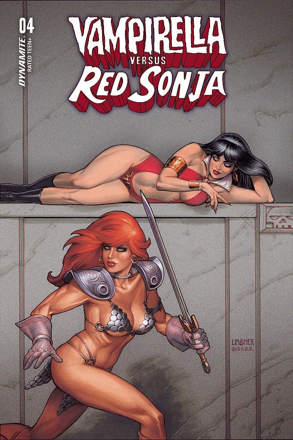 Cover image for VAMPIRELLA VS RED SONJA #4 CVR B LINSNER